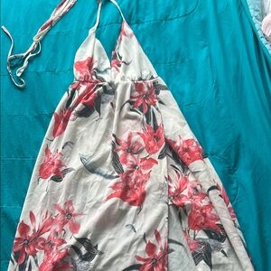Floral Halter Maxi Dress